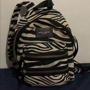 Marc Jacobs Zebra Printed Biker Mini Backpack